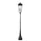 Z-Lite Gannon 5 Light Outdoor Post Mounted Fixture, 16in. W x 122.25in. H, Black 5008PHXXLR-564P-BK - alternate 4